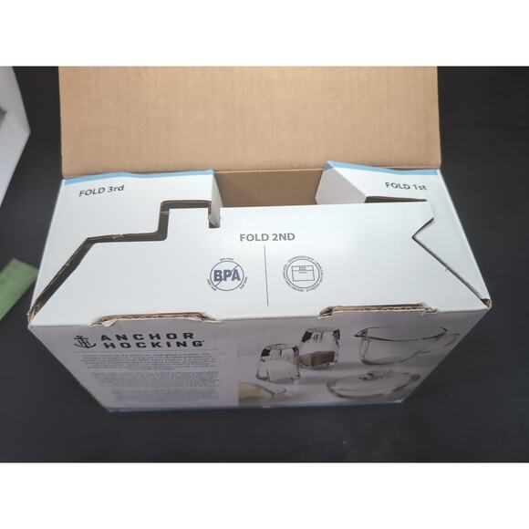 Anchor Hocking Clear 5 Piece Table Service, Savannah Shakers, Glass Serving Set - Picture 10 of 11